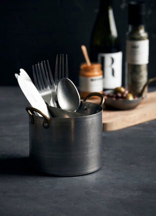 Stalen Pot - Organiser - voor een gedekte tafel - Lifestyle - Koken & Tafelen - Servies