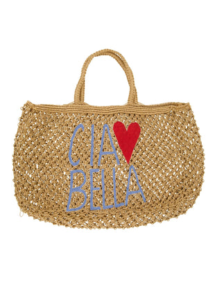 Strandtas - met borduursel - Ciao Bella - Kit / One size - Modeaccessoires - Tassen & riemen