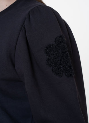 Sweater big flowers 52582 21 navy Kleding Truien en cardigans