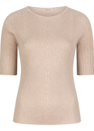Sweater rib R/neck F25.27507 (Sand) Kleding Truien en cardigans