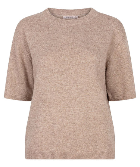 Sweater s/slve wool F25.02522 (taupe) Kleding Truien en cardigans