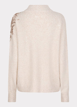 Sweater sequins F25.27519 (Light Sand) Kleding Truien en cardigans