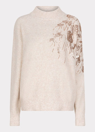Sweater sequins F25.27519 (Light Sand) Kleding Truien en cardigans