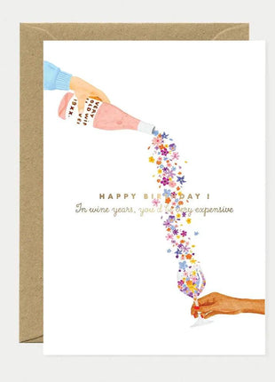 Wenskaart - Wine years by All the ways to say