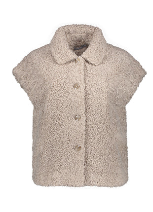 Geisha Gilet teddy sand packshot - Lou Lou