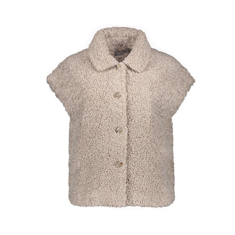 Geisha Gilet teddy sand packshot - Lou Lou