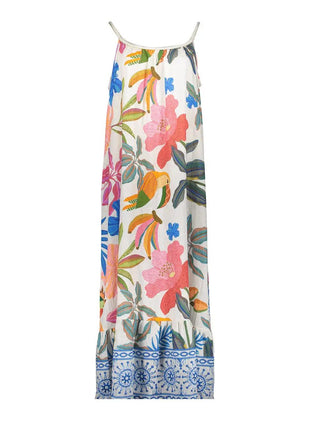 Jurk - AOP braided strings - 67355-70 by Geisha