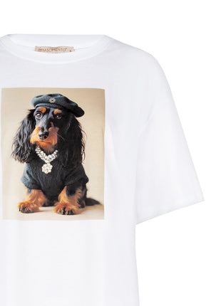 T-shirt - Dog - B021 - White - CFC0125701003 - Kleding - Tops en t-shirts