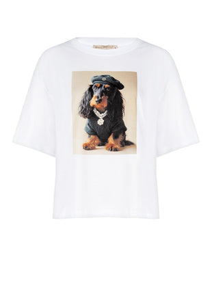 T-shirt - Dog - B021 - White - CFC0125701003 - Kleding - Tops en t-shirts