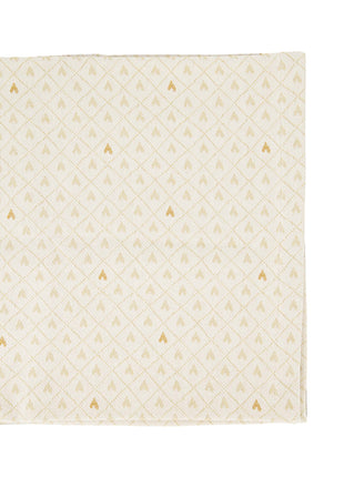Tafelloper - hartjes kort - wit/zand/goud - Cadeau’s & Lifestyle - Keuken & eetkamer - Keukentextiel
