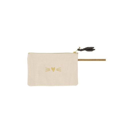 Tasje - kat - ecru/goud (1201-023) - Lifestyle - Dieren