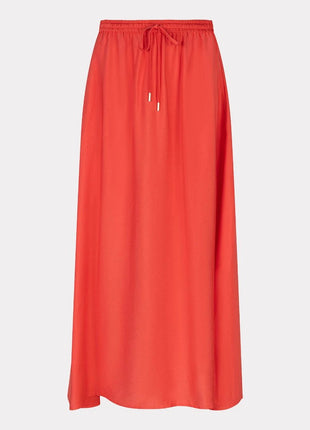 Skirt Long Elastic Waist Slub - SP26.10034 by Esqualo