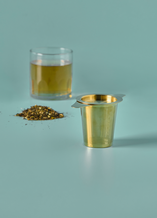 Thee/Tea strainer - Goudkleurig - Cadeau’s & Lifestyle - Keuken & eetkamer - Mokken & Bekers