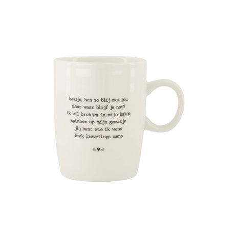 Theemok - baasje kat - wit (0703-199) - Lifestyle - Koken & Tafelen - Servies - Mokken & Bekers