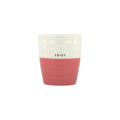 Theemok - enjoy - wit/oudroze (0703-210) - Lifestyle - Koken & Tafelen - Servies - Mokken & Bekers