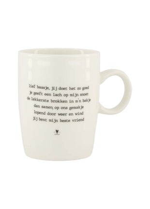 Theemok - lief baasje hond - wit (0703-204) - Lifestyle - Koken & Tafelen - Servies - Mokken & Bekers