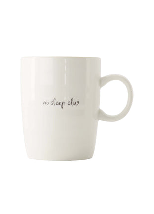 Theemok no sleep club wit/zand/zwart - wit/zand/zwart - Cadeau’s & Lifestyle - Keuken & eetkamer - Mokken & Bekers