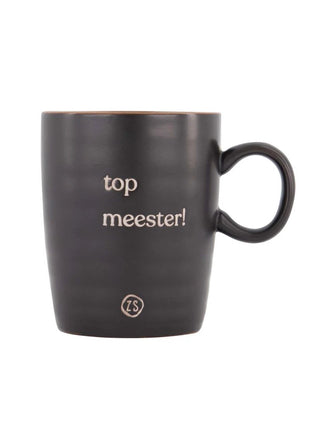 Theemok 'top meester' - zwart by Zusss