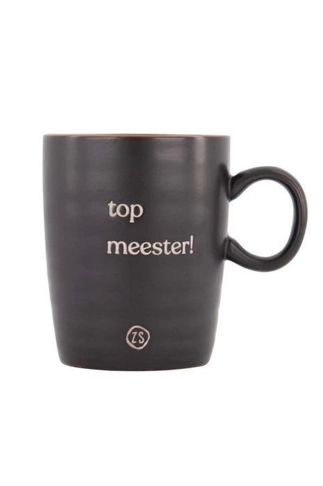 Theemok 'top meester' - zwart by Zusss