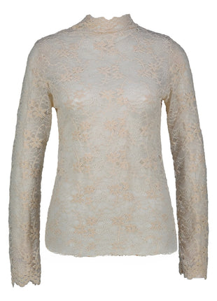 Kanten top - Magnolia - B610 - Gesso