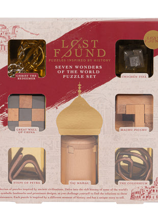 Ensemble de 7 puzzles des Sept Merveilles du Monde