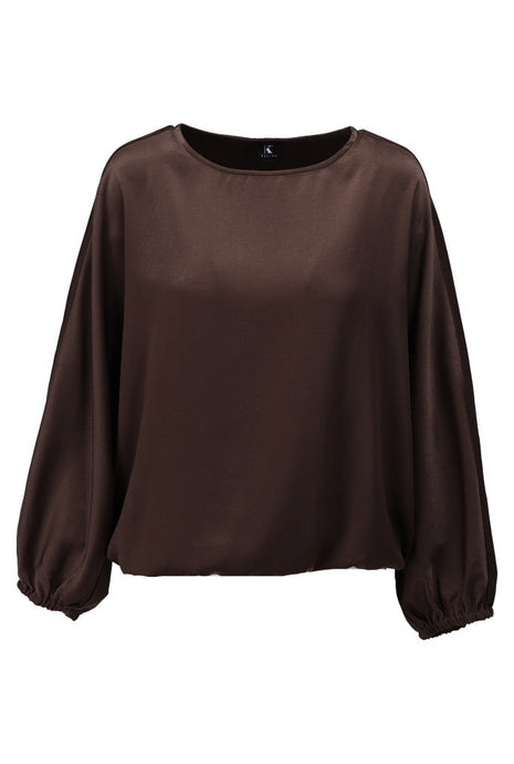 Top met ronde hals B770 Chocolate Kleding Blouses