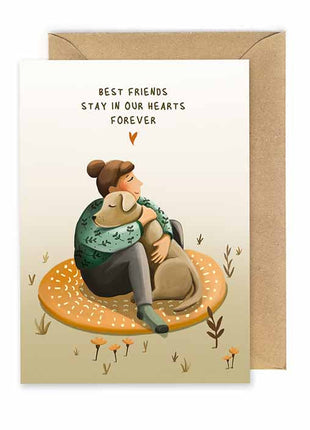 Troostkaart - Dog friends forever - Lifestyle - Van papier - Wenskaarten