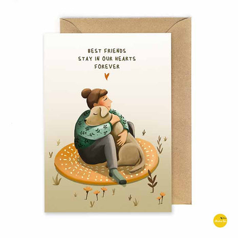Troostkaart - Dog friends forever - Lifestyle - Van papier - Wenskaarten