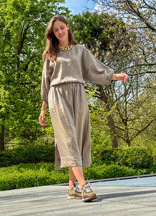 Tunic - Adri - Mirror kaki - Kleding - Blouses