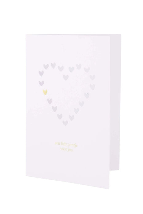 Wenskaart lichtpuntje voor jou - wit/goud by Zusss
