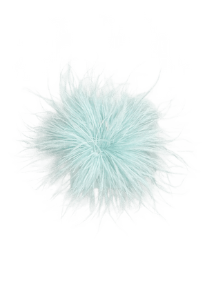 Broche - Plume - Ø16cm (Aqua) by Charlotte Marie Jewelry