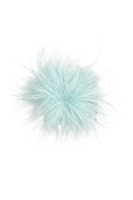 Broche - Plume - Ø16cm (Aqua) by Charlotte Marie Jewelry