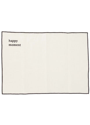 Set van 2 placemats happy moment - zand - Lou Lou