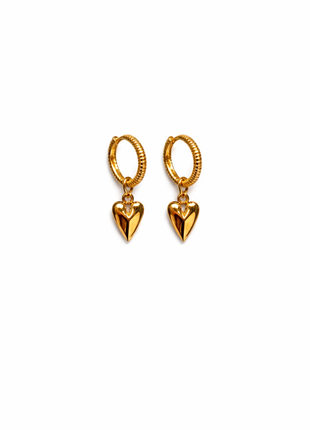 Oorbellen - Origami Heart - E61090 by Day & Eve