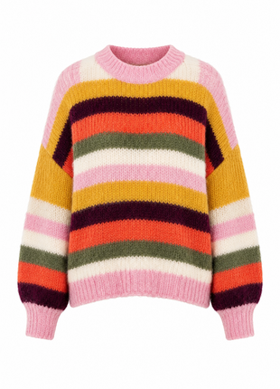 Pull met sjaal - Bona B610 (m.ocre)