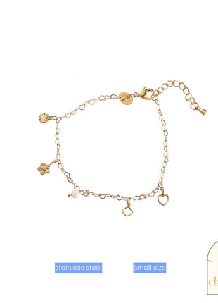 Armbandje - Small Size Pendants Bracelet - 14K (13+4cm)