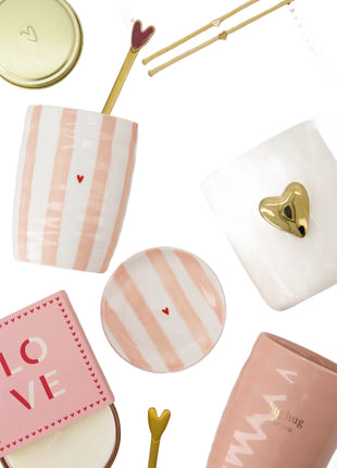 Koffiemok big hug for you - roze/oker by Zusss