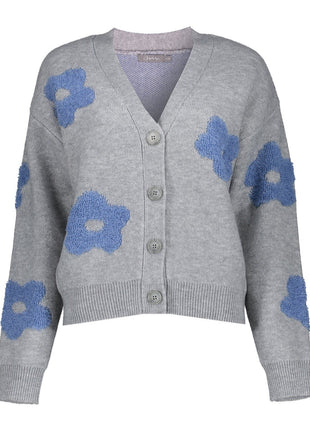 Vest flowers 54510 10 000900 Kleding Truien en cardigans