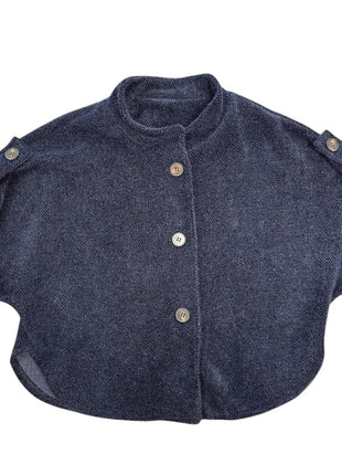 Vestje - Maud - Knopen - Blauw - Blauw / One Size - Kleding - Blazers & vestjes