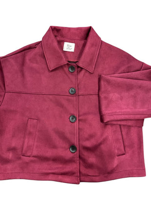 Vestje - Yara - Suede - Bordeaux - Bordeaux / One Size - Kleding - Blazers & vestjes