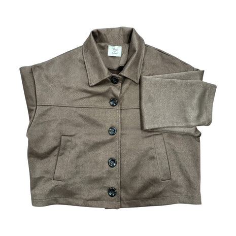 Vestje - Yara - Suede - Choco - Choco / One Size - Kleding - Blazers & vestjes