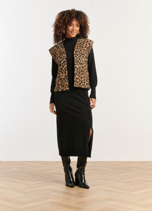 Vestje Z/M 25543 Leopard Kleding Blazers & vestjes