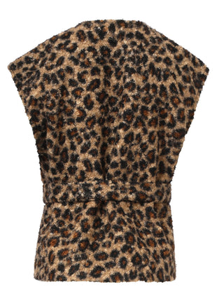 Vestje Z/M 25543 Leopard Kleding Blazers & vestjes