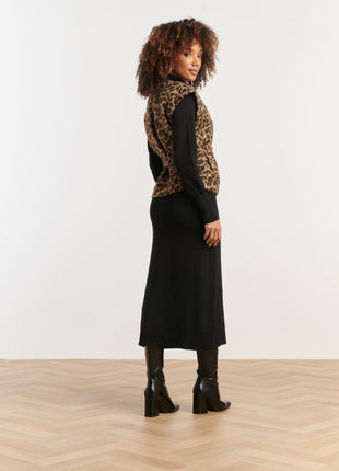 Vestje Z/M 25543 Leopard Kleding Blazers & vestjes