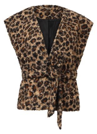 Vestje Z/M 25543 Leopard Kleding Blazers & vestjes