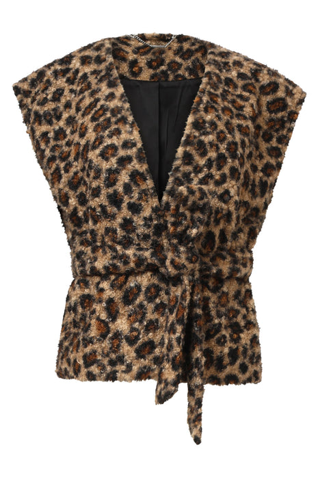 Vestje Z/M 25543 Leopard Kleding Blazers & vestjes