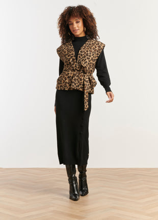 Vestje Z/M 25543 Leopard Kleding Blazers & vestjes