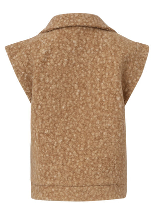 Vestje - z/m - camel - 25551 - Kleding - Blazers & vestjes