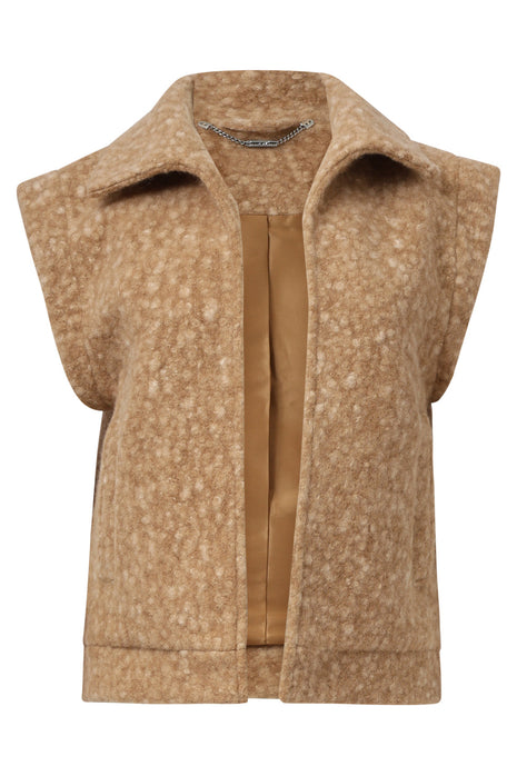 Vestje - z/m - camel - 25551 - Kleding - Blazers & vestjes