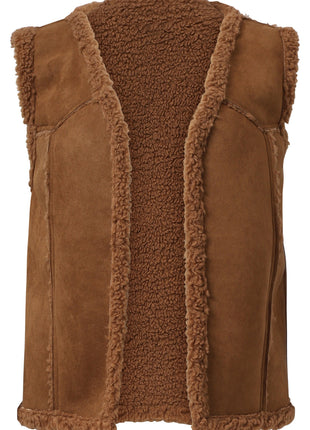 Vestje z/m - choco - 25619 - Kleding - Blazers & vestjes